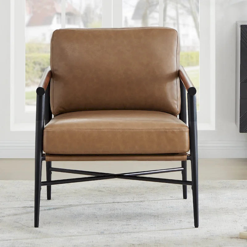 Vincent Mid Century Modern Upholstered Accent Chair