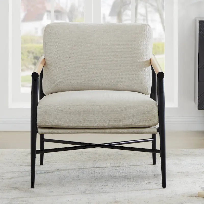 Vincent Mid Century Modern Upholstered Accent Chair