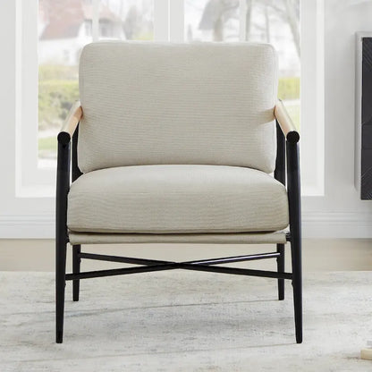 Vincent Mid Century Modern Upholstered Accent Chair