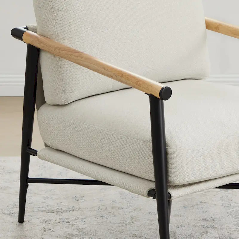 Vincent Mid Century Modern Upholstered Accent Chair