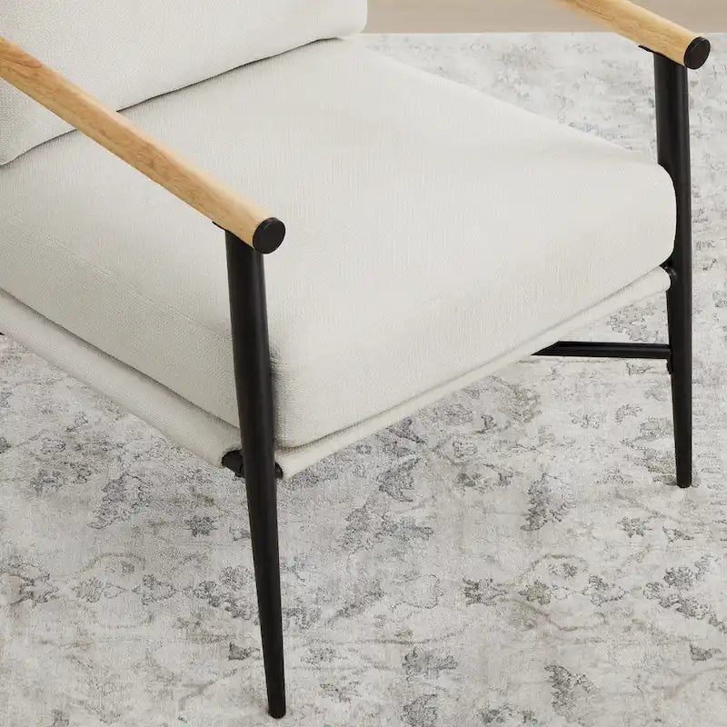 Vincent Mid Century Modern Upholstered Accent Chair