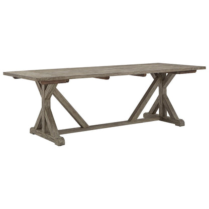 Paloma Antique Gray Reclaimed Wood Dining Set by iNSPIRE Q Artisan
