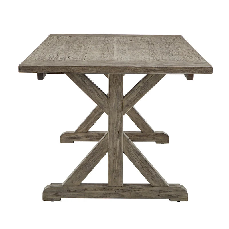 Paloma Antique Gray Reclaimed Wood Dining Set by iNSPIRE Q Artisan
