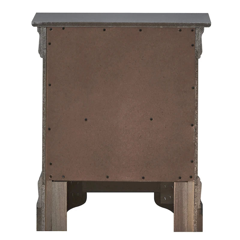 Verona Mirrored Wood 2-drawer Nightstand