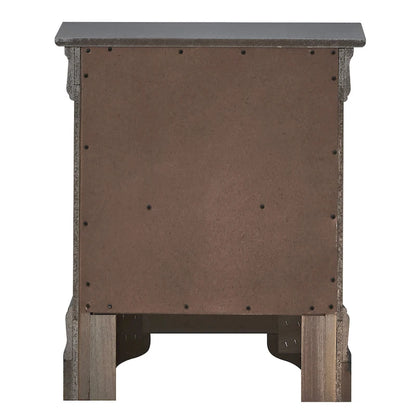 Verona Mirrored Wood 2-drawer Nightstand