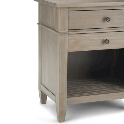 WYNDENHALL Sterling SOLID WOOD 24 inch Wide Bedside Nightstand Table