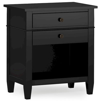 WYNDENHALL Sterling SOLID WOOD 24 inch Wide Bedside Nightstand Table