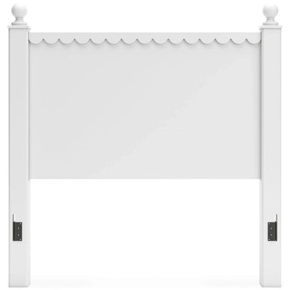 Signature Design by Ashley Mollviney White Panel Headboard Only