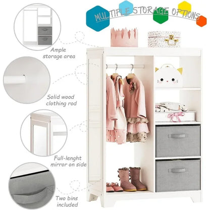 Costume Closet Wardrobe for Kids - 14D x 28W x 41H