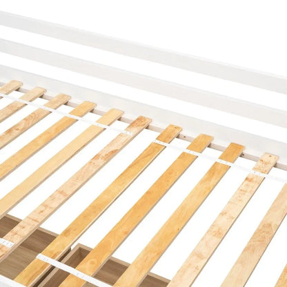 Twin Size Wooden Daybed with two Storage Drawers