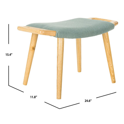 SAFAVIEH Zipora Beige/Natural Mid-Century Bench - 11.8 x 24.6 x 15.4 - 12Wx25Dx15H