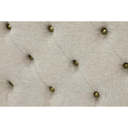 Black Tan or Gray Wood Tufted Fabric Modern Glam Ottoman Bench