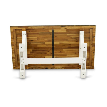 East West Furniture Kitchen Table Set- a Dining Table and Cream Linen Fabric Chairs, Linen White(Pieces Options)