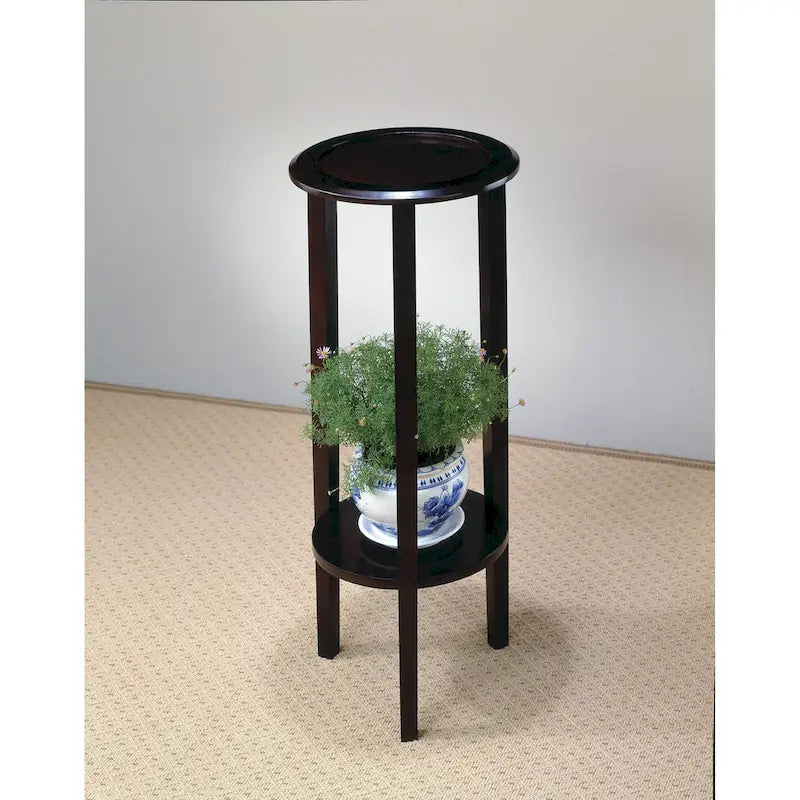 Tillie Espresso Round Accent Table