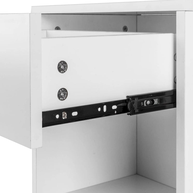 Set of 2 Bedroom Storage End Beside Table 1 Drawer Nightstand