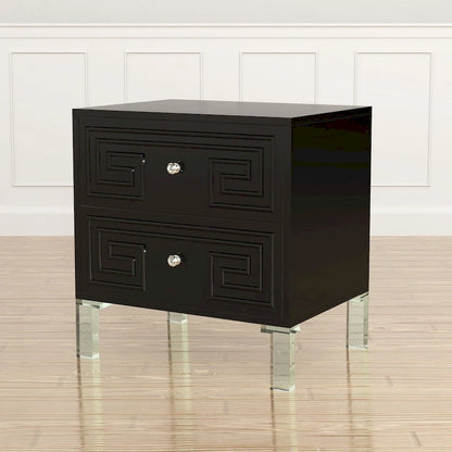 Zala Contemporary 24-inch 2-Drawer Side Table by Furniture of America