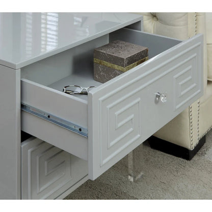 Zala Contemporary 24-inch 2-Drawer Side Table by Furniture of America