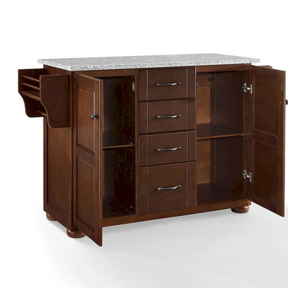 Crosley Eleanor Solid Granite Top Kitchen Island - 51.5 W x 18 D x 35.25 H