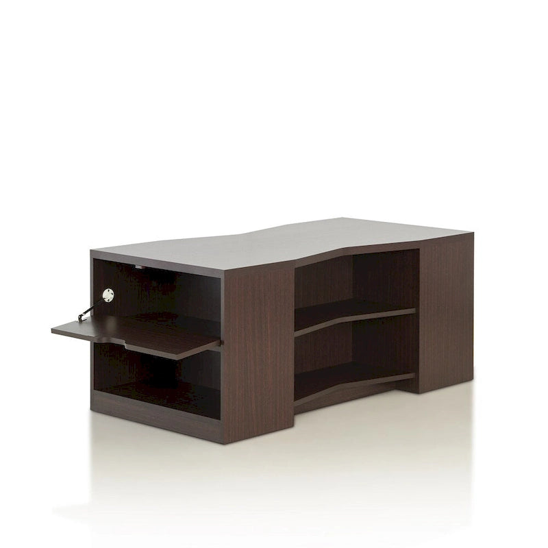 Furniture of America Orem Contemporary Brown 47-inch 6-shelf Coffee Table