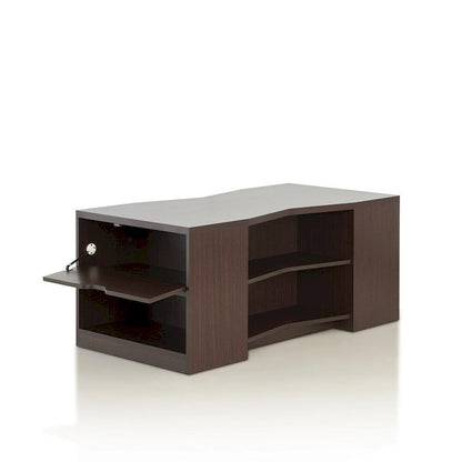 Furniture of America Orem Contemporary Brown 47-inch 6-shelf Coffee Table