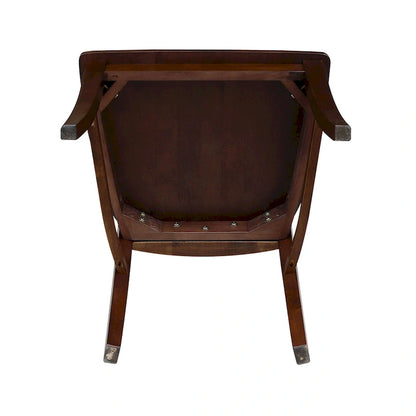 International Concepts Solid Wood Cosmo X-back Dining Chairs, Set of 2