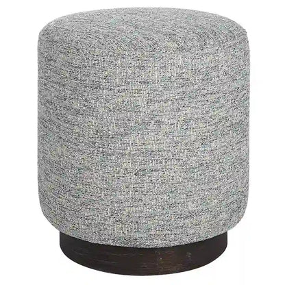 Uttermost Avila Tweed Round Ottoman