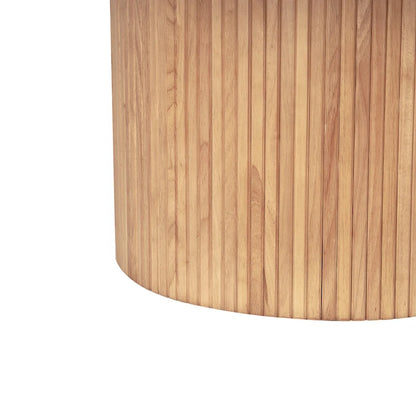 Round Wood Coffee Table Circle Pedestal Table