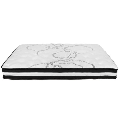 Tufted Platform Bed with 10 Inch Pocket Spring Mattress