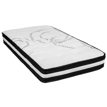 Tufted Platform Bed with 10 Inch Pocket Spring Mattress