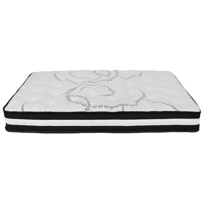 Tufted Platform Bed with 10 Inch Pocket Spring Mattress