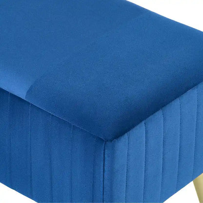 46 Modern Upholstered Bed and Entryway Bench with Padded Velvet Seat