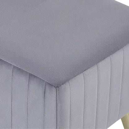 46 Modern Upholstered Bed and Entryway Bench with Padded Velvet Seat