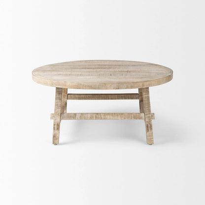 Rosie Blonde Solid Wood 36 Round Coffee Table - 36L x 36W x 16H