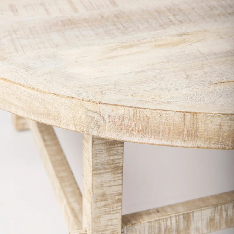 Rosie Blonde Solid Wood 36 Round Coffee Table - 36L x 36W x 16H