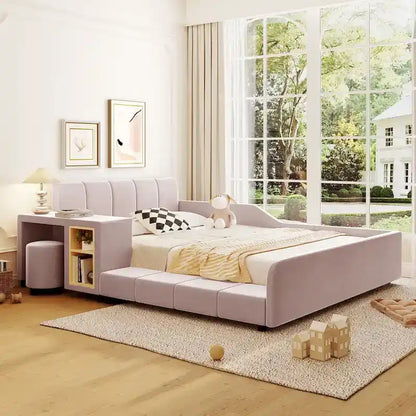 Full Size Upholstered Grounded Bed