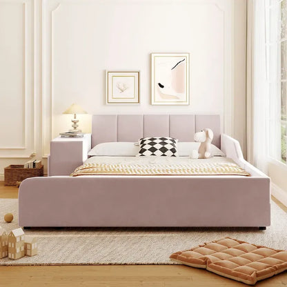 Full Size Upholstered Grounded Bed