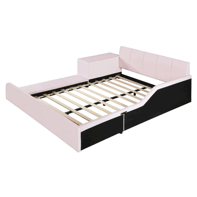 Full Size Upholstered Grounded Bed