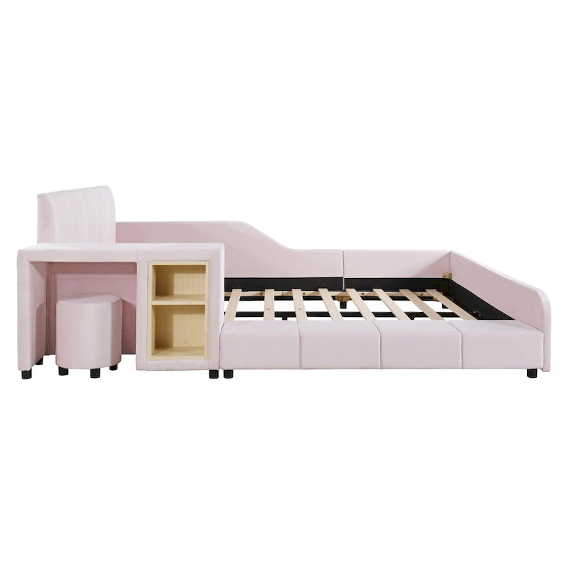 Full Size Upholstered Grounded Bed