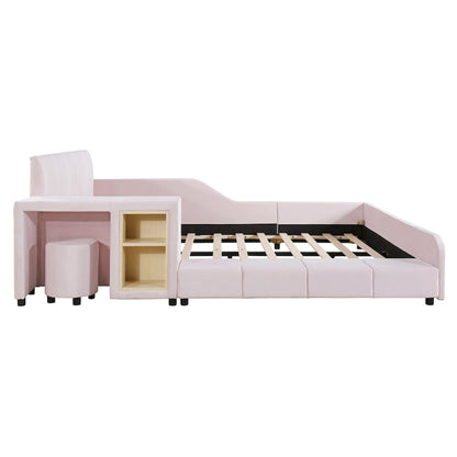 Full Size Upholstered Grounded Bed