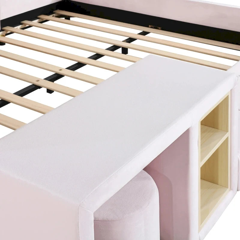 Full Size Upholstered Grounded Bed