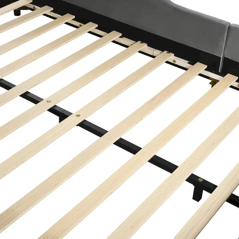 Full Size Upholstered Grounded Bed