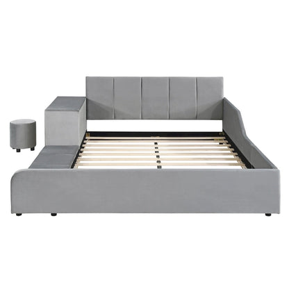 Full Size Upholstered Grounded Bed
