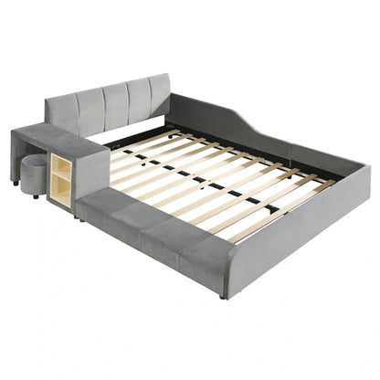 Full Size Upholstered Grounded Bed