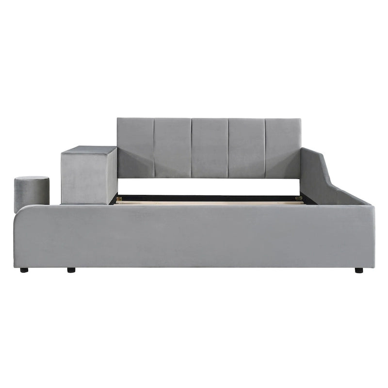 Full Size Upholstered Grounded Bed