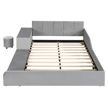 Full Size Upholstered Grounded Bed