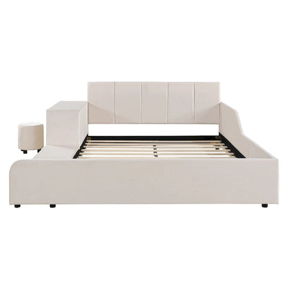 Full Size Upholstered Grounded Bed