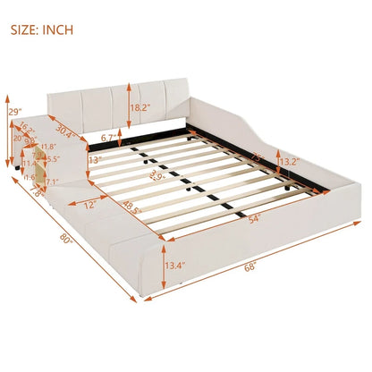 Full Size Upholstered Grounded Bed