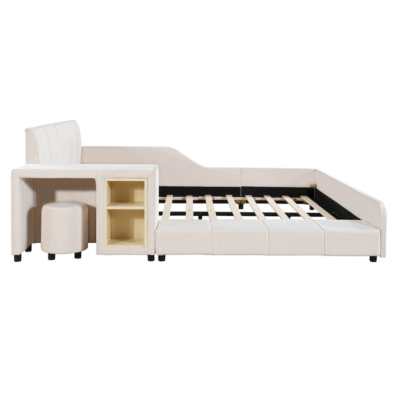 Full Size Upholstered Grounded Bed