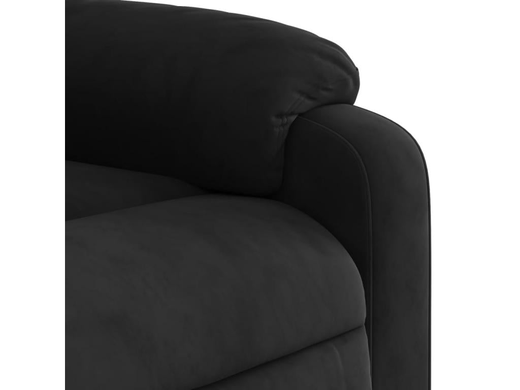 Black microfiber fabric massage recliner chair 38920CHCC