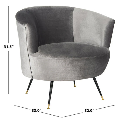 SAFAVIEH Juliann Mid-Century Modern Retro Club Chair - 32 x 33 x 31.5 - 32Wx33Dx32H